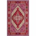 Safavieh 2 x 3 ft. Bellagio Hand Tufted Rug, Accent - Red Pink and Ivory BLG545A-2